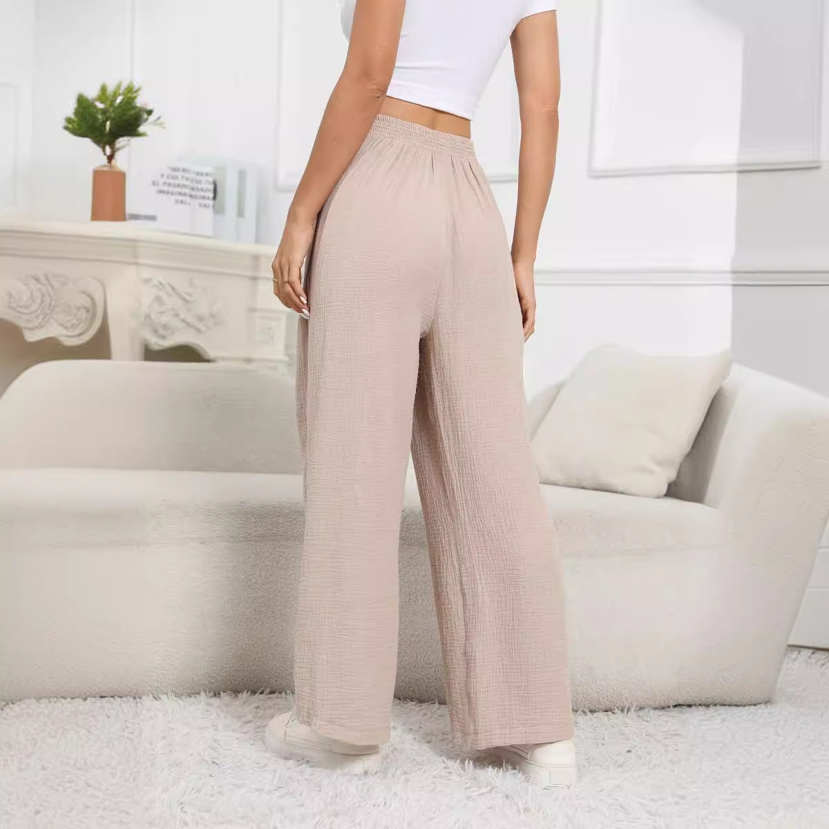 Casual Loose-fit Linen Pants
