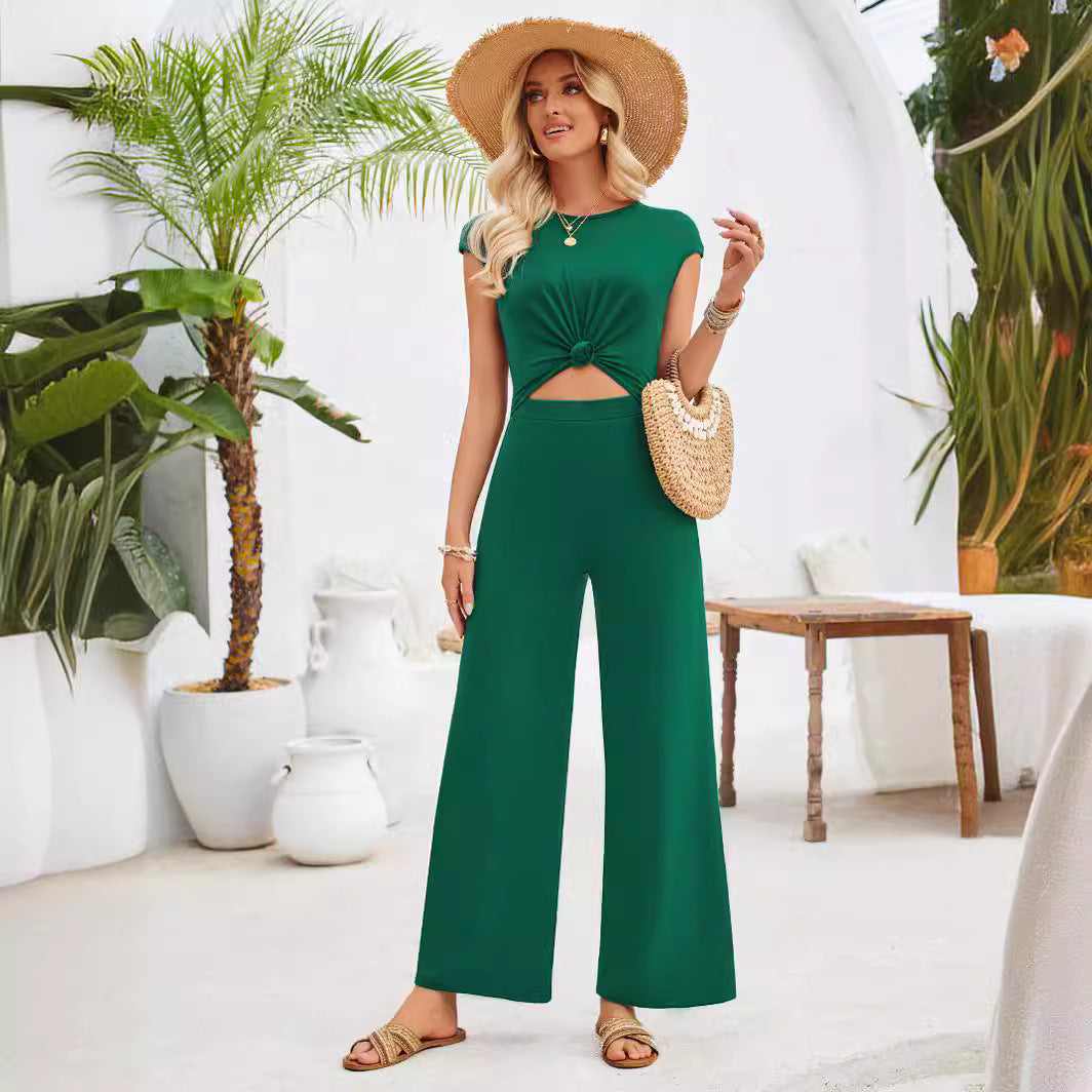 Essential Sleeveless Wide leg Jumpsuit