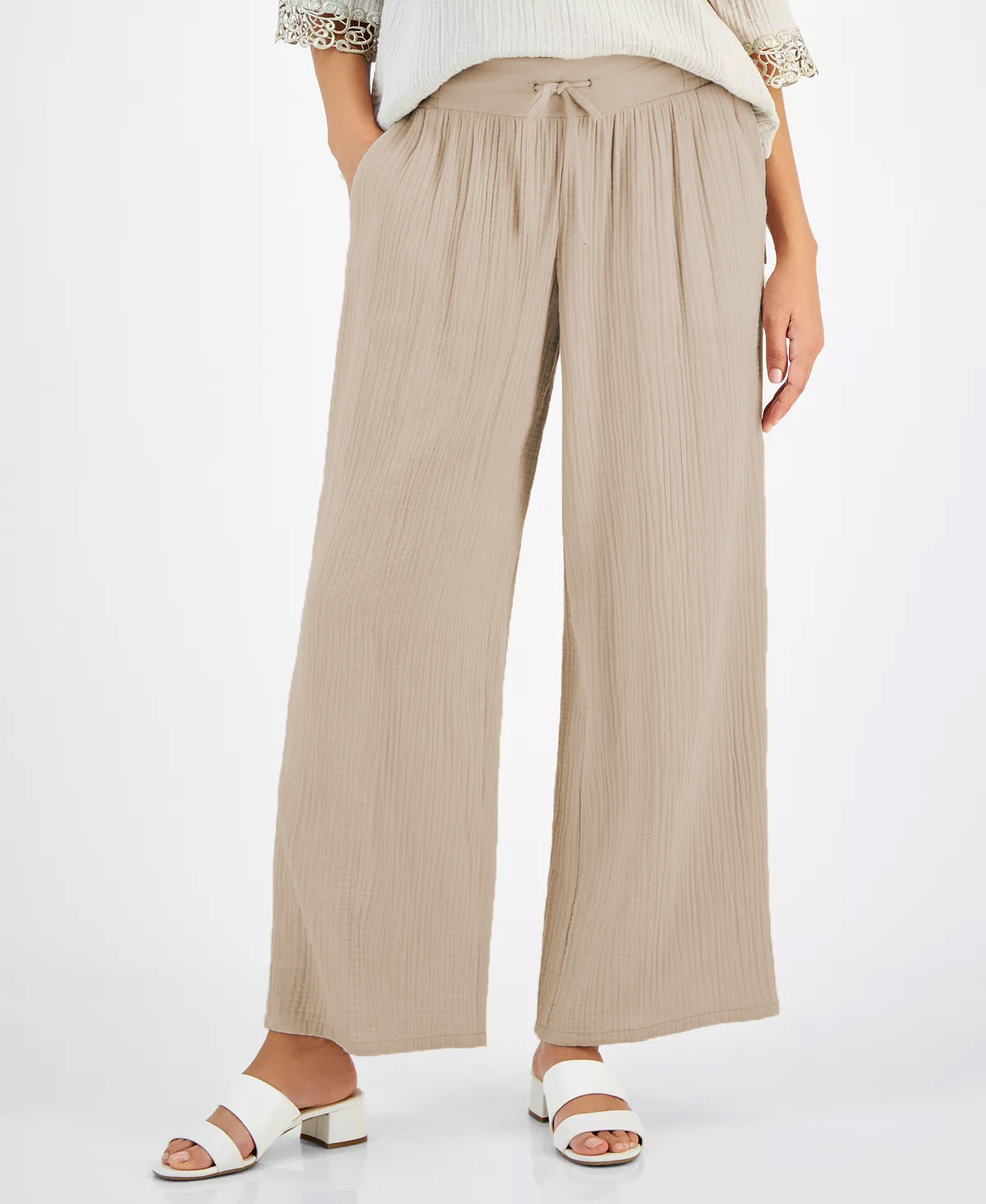 Casual Loose-fit Linen Pants