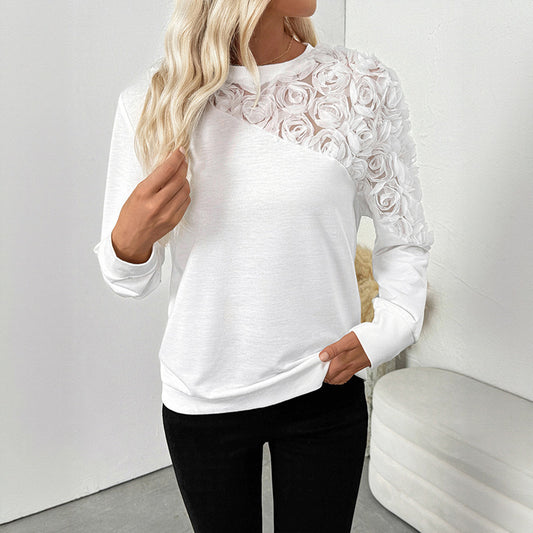 Rose Sleeve Sweatshirt