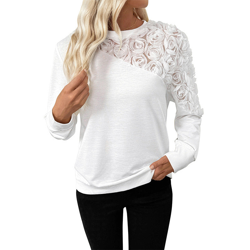 Rose Sleeve Sweatshirt
