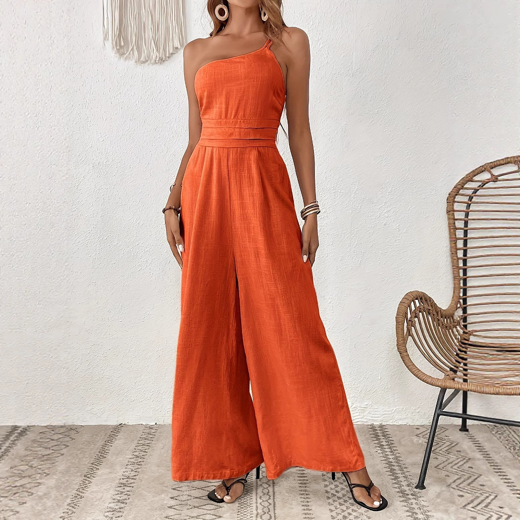 Signature One-shoulder Jumpsuit