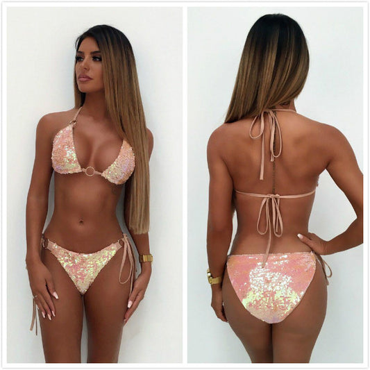 Colour-changing Sequin Bikini Set