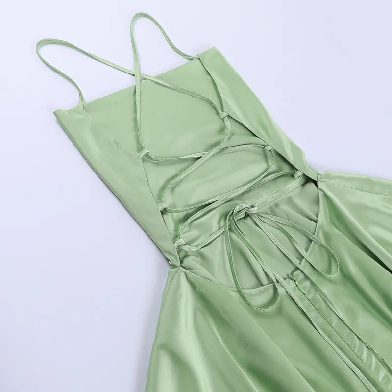 Sienna Satin Mini Dress