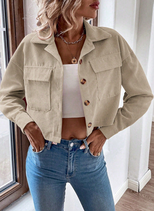 Essential Corduroy Cropped Jacket