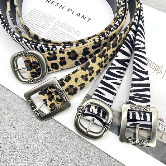 Adjustable Animal Print Belts