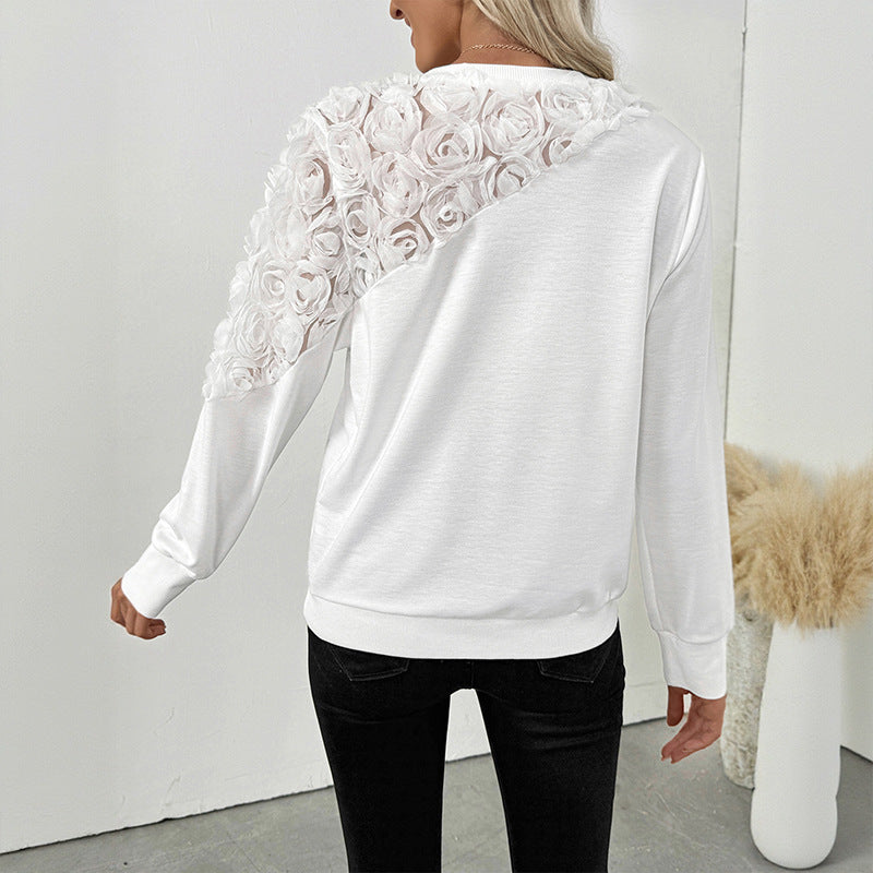 Rose Sleeve Sweatshirt