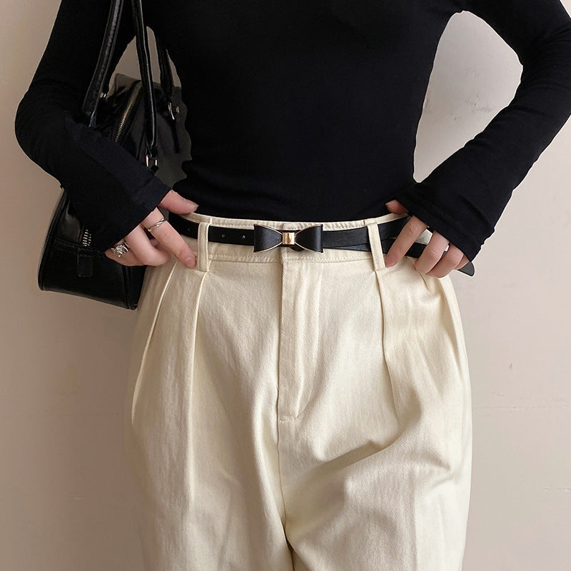 Adjustable Sleek Bow belt