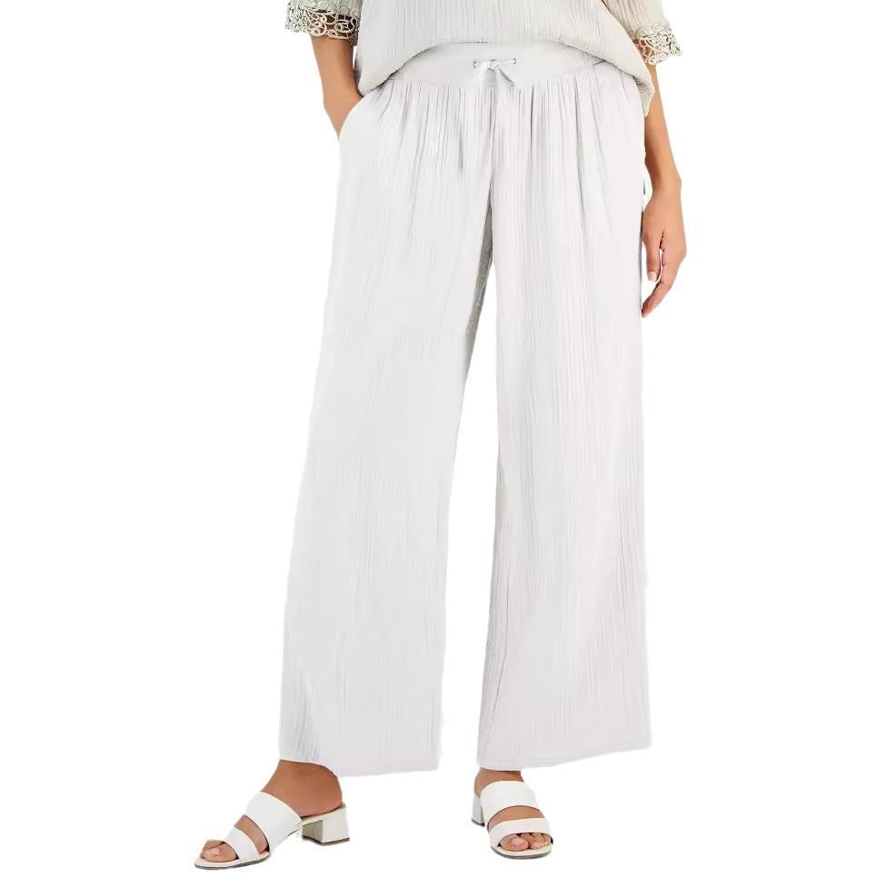 Casual Loose-fit Linen Pants