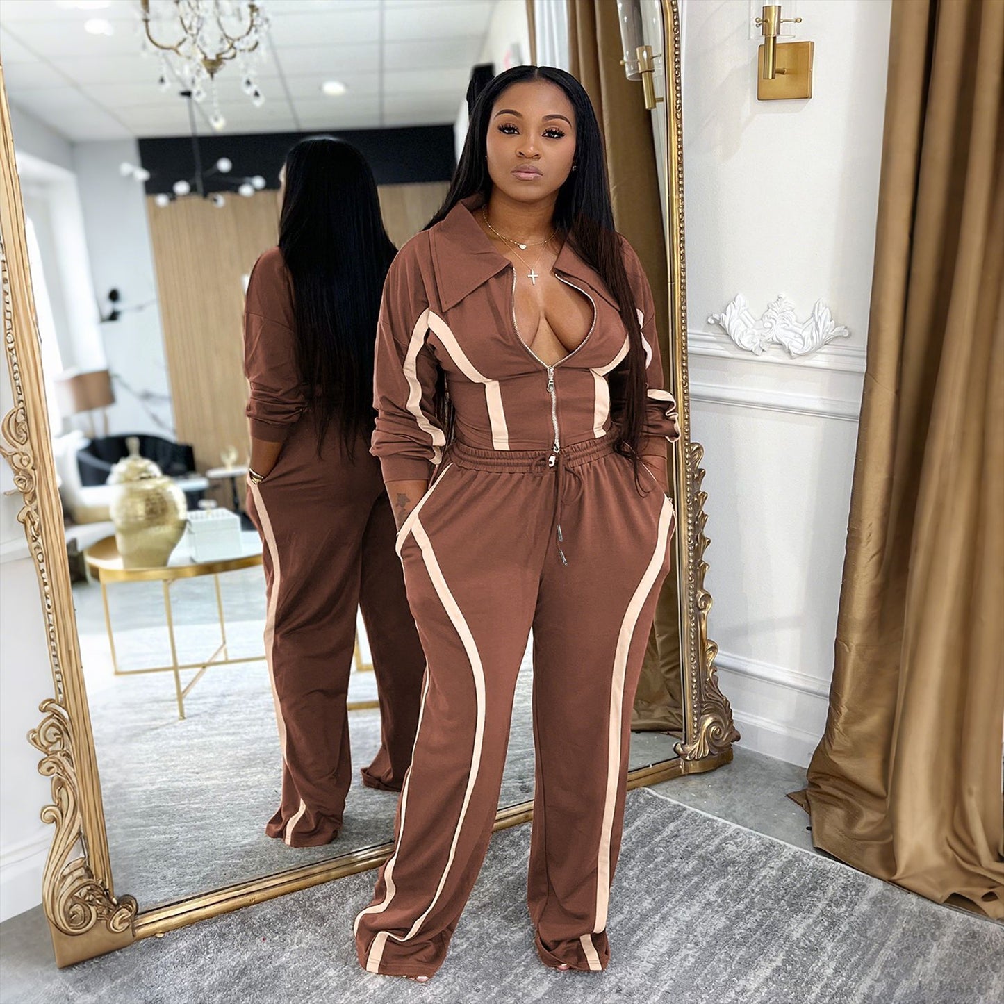 Retro Contrast Tracksuit