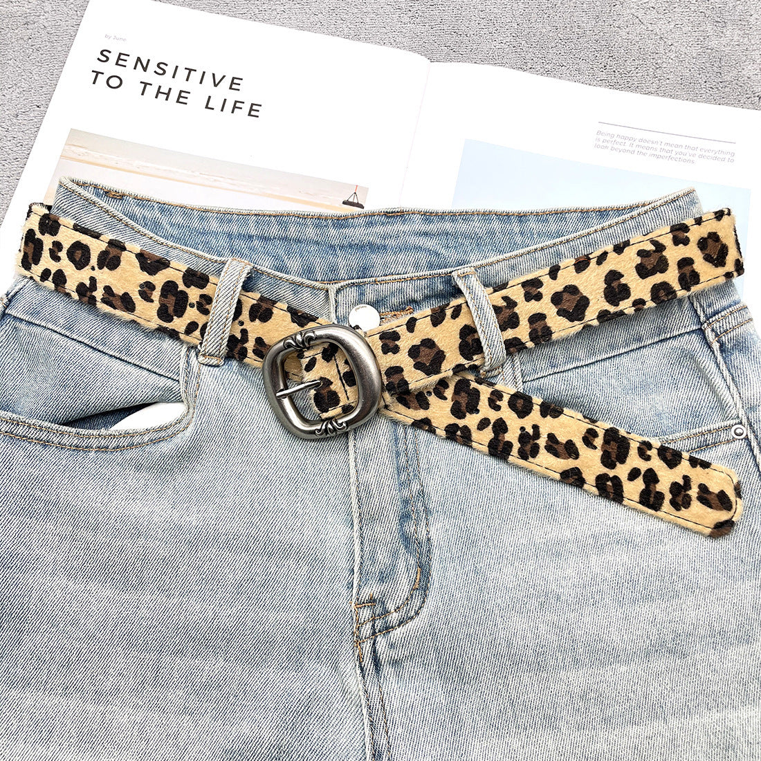Adjustable Animal Print Belts