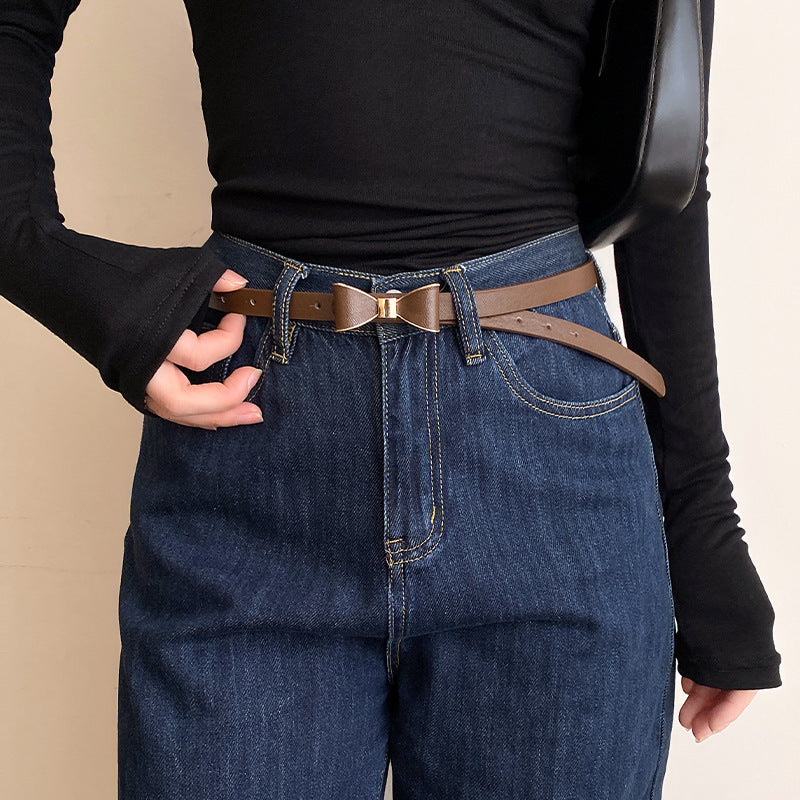 Adjustable Sleek Bow belt