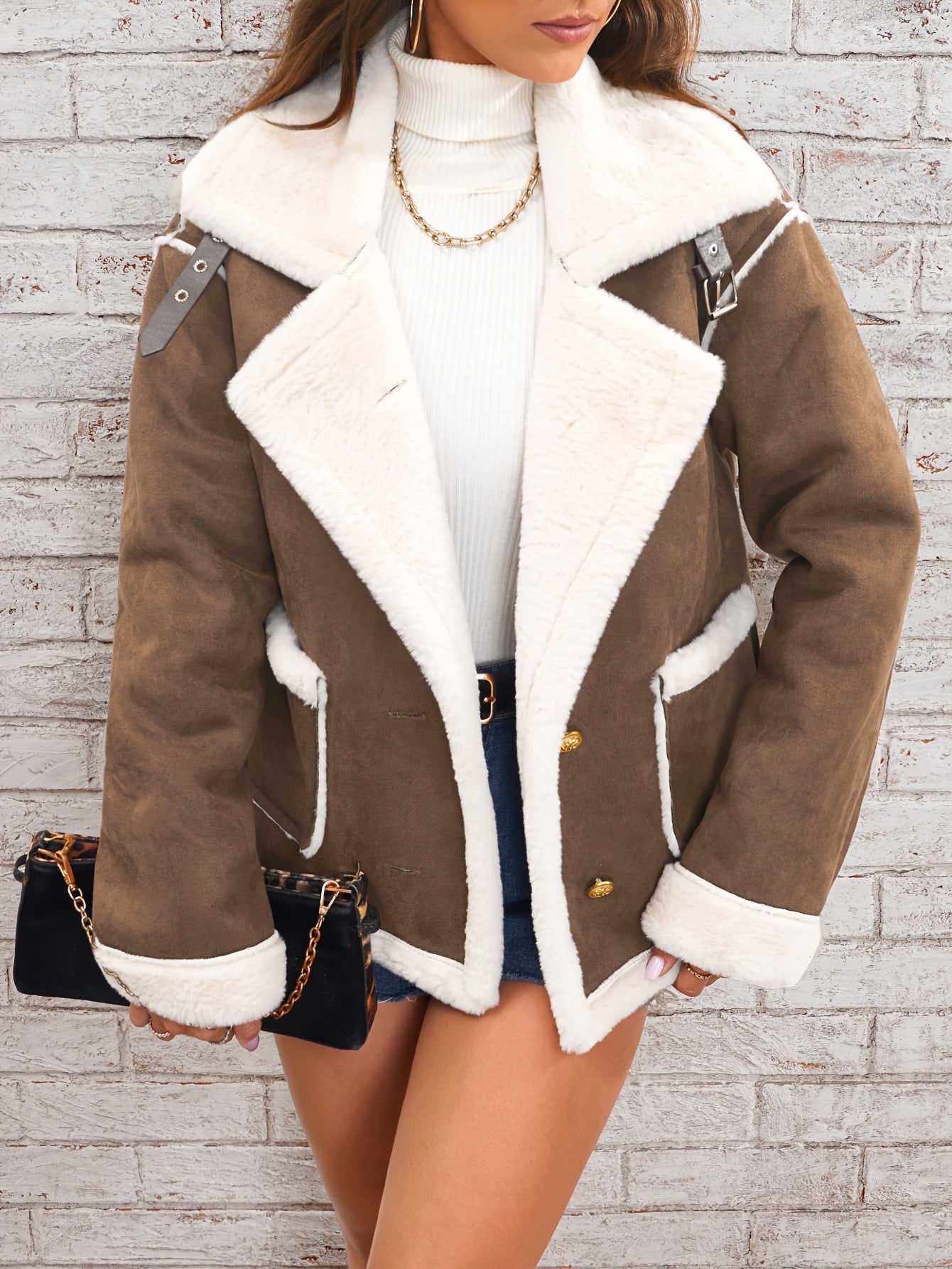 Signature Shearling Aviator Jacket