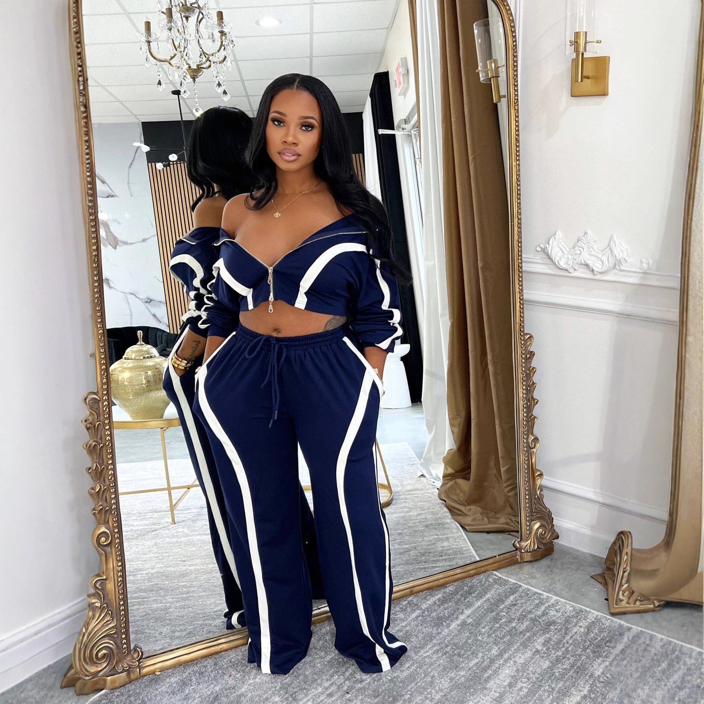 Retro Contrast Tracksuit