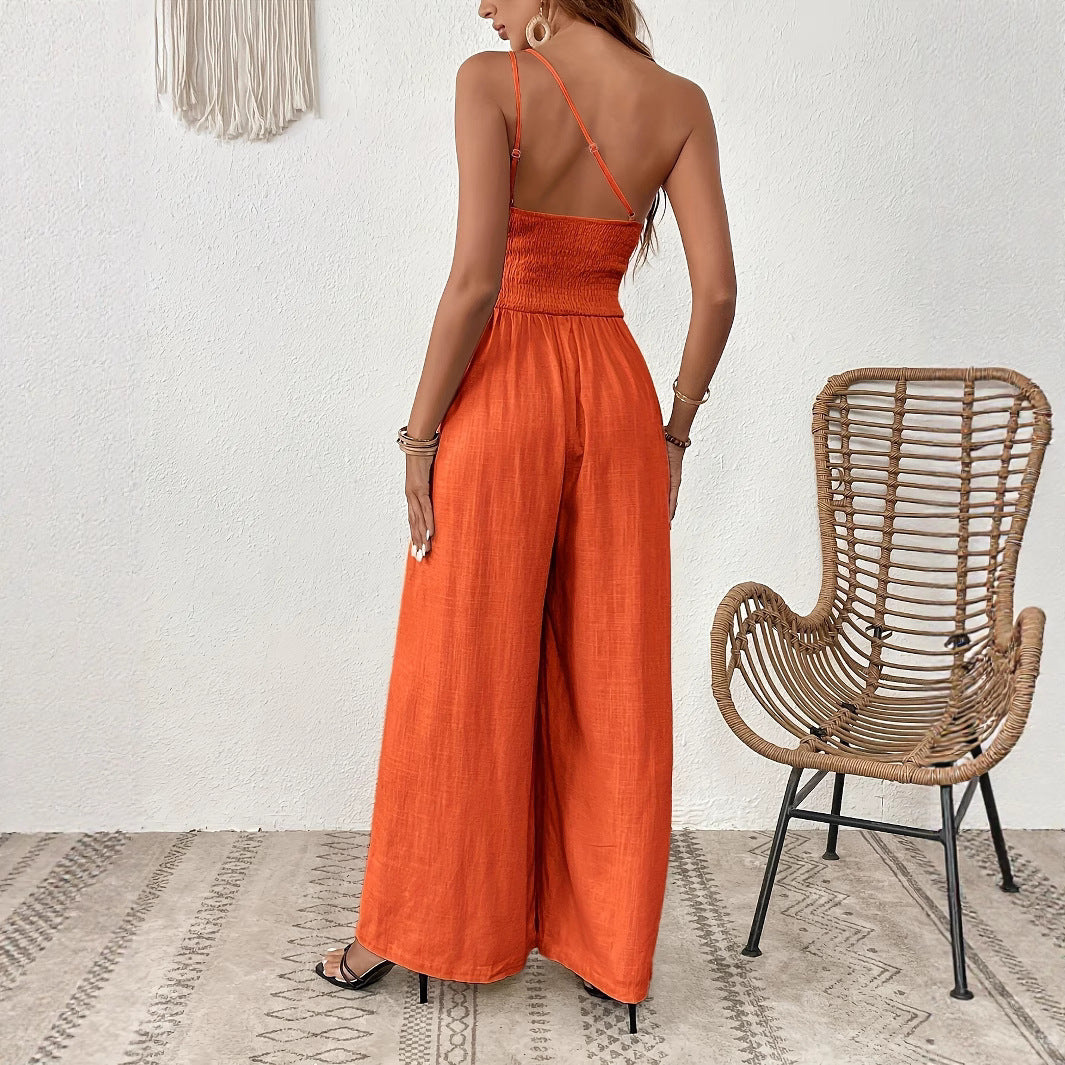 Signature One-shoulder Jumpsuit