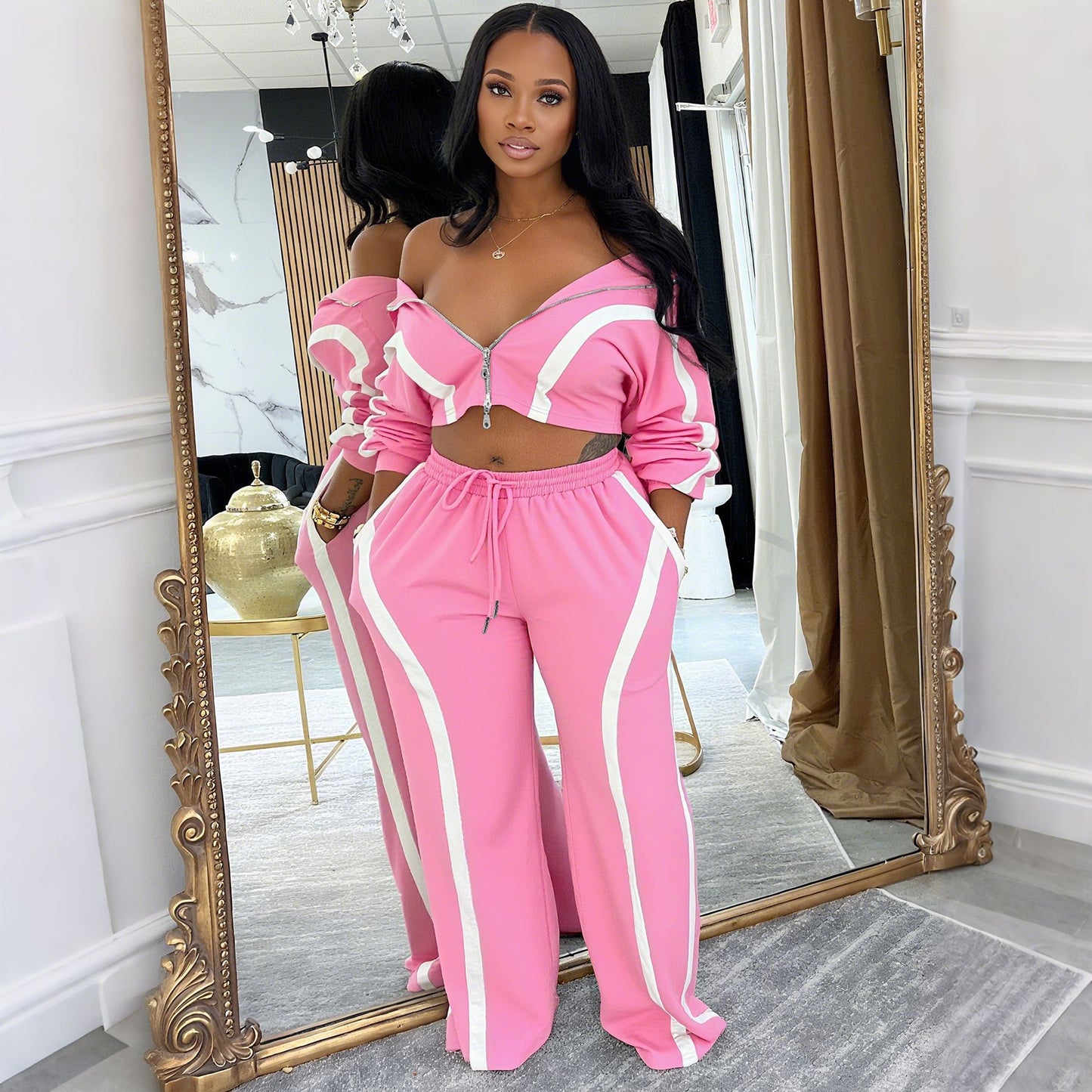 Retro Contrast Tracksuit