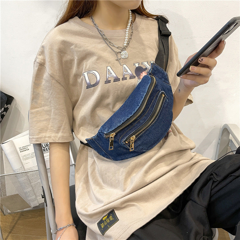 Denim Crossbody Bag