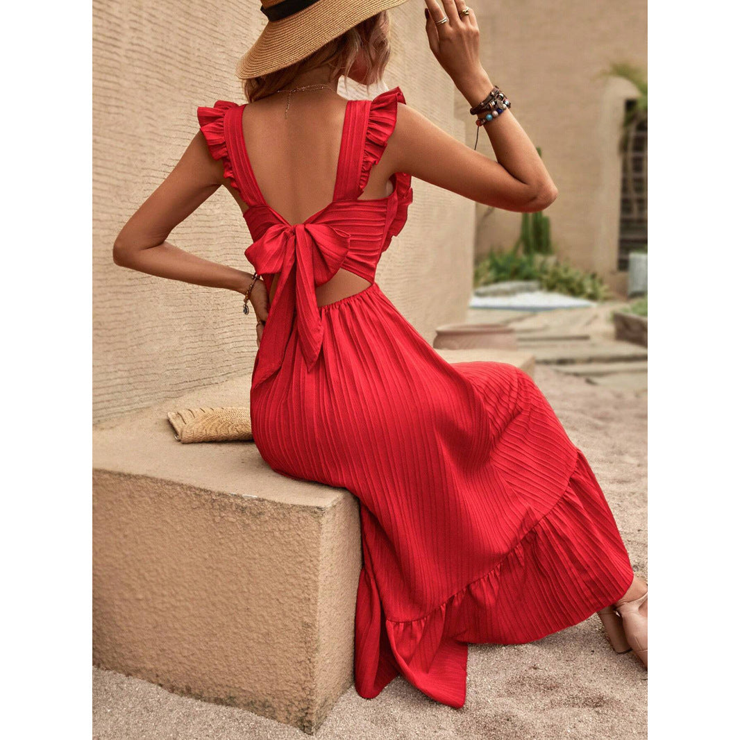 Elegant French Satin Dress