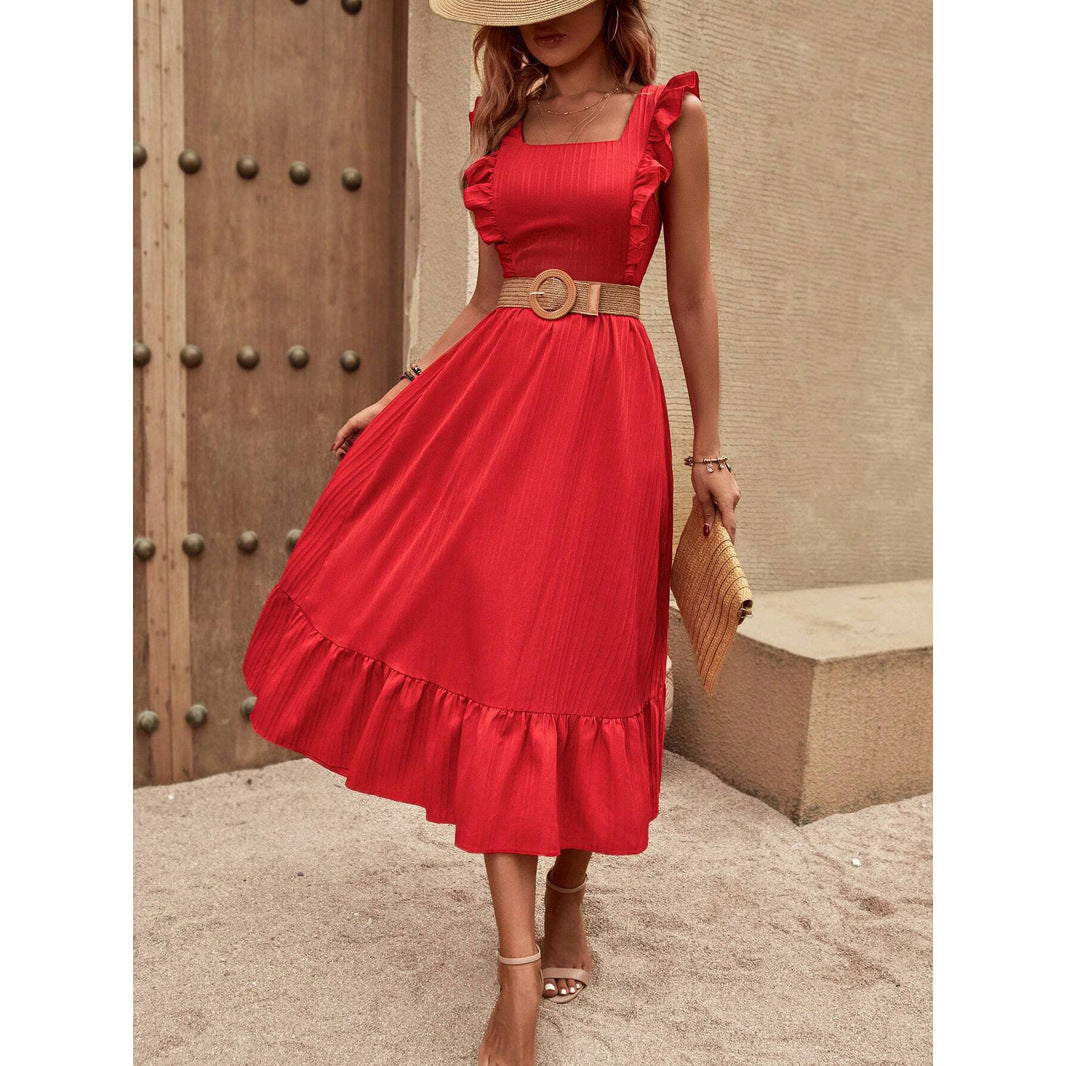 Elegant French Satin Dress