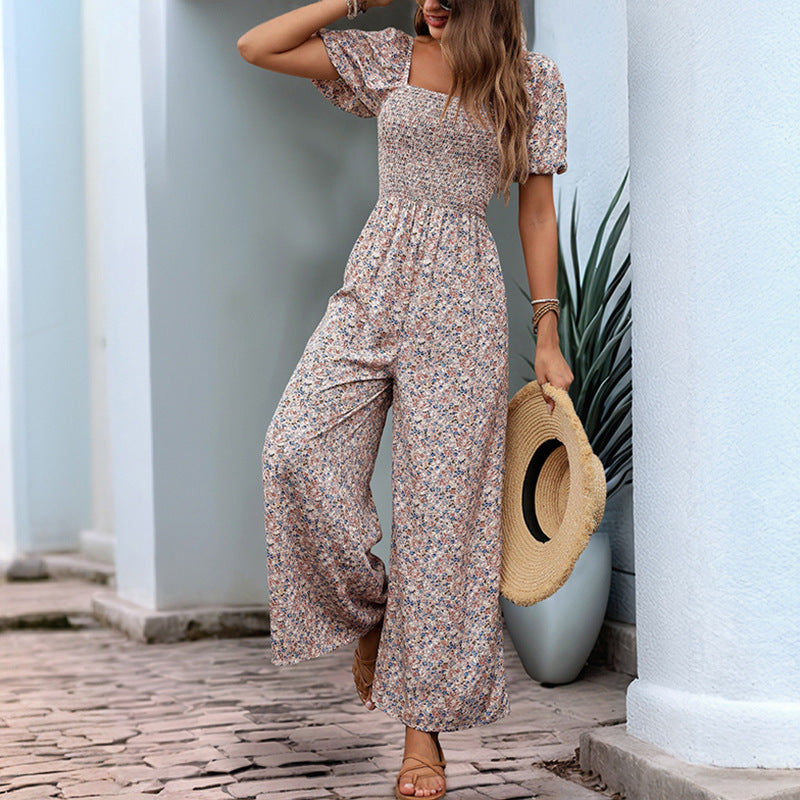 Floral Pattern Jumpsuit