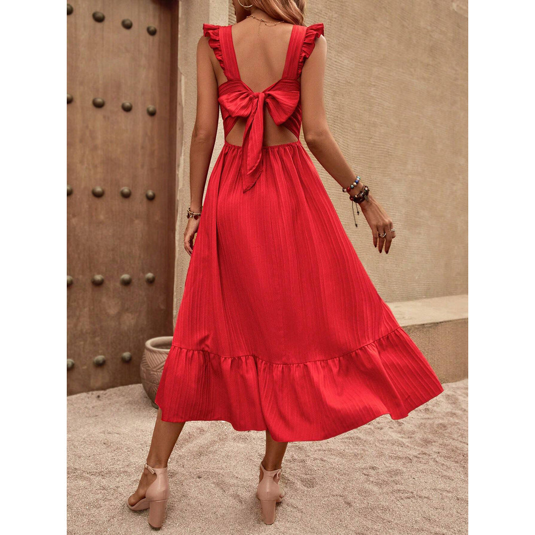 Elegant French Satin Dress