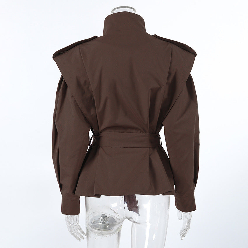 Aspen Belted Peplum Jacket