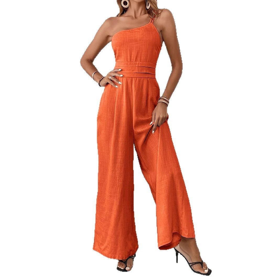 Signature One-shoulder Jumpsuit