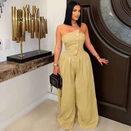 Corset Wide Leg Jumpsuit