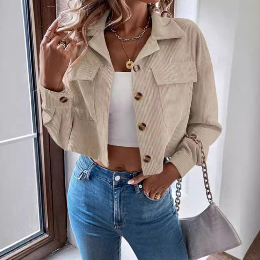 Essential Corduroy Cropped Jacket
