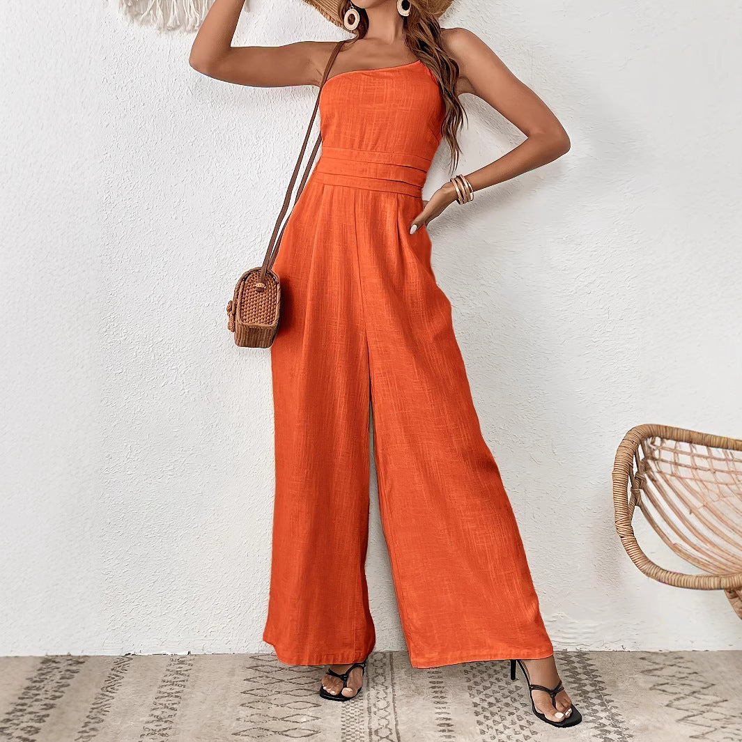 Signature One-shoulder Jumpsuit