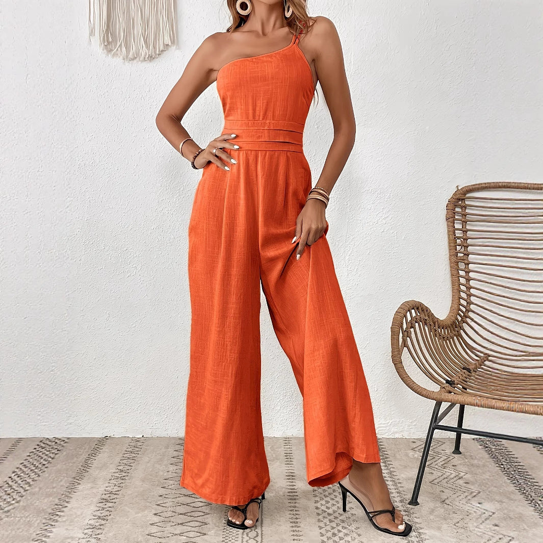 Signature One-shoulder Jumpsuit