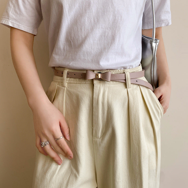 Adjustable Sleek Bow belt