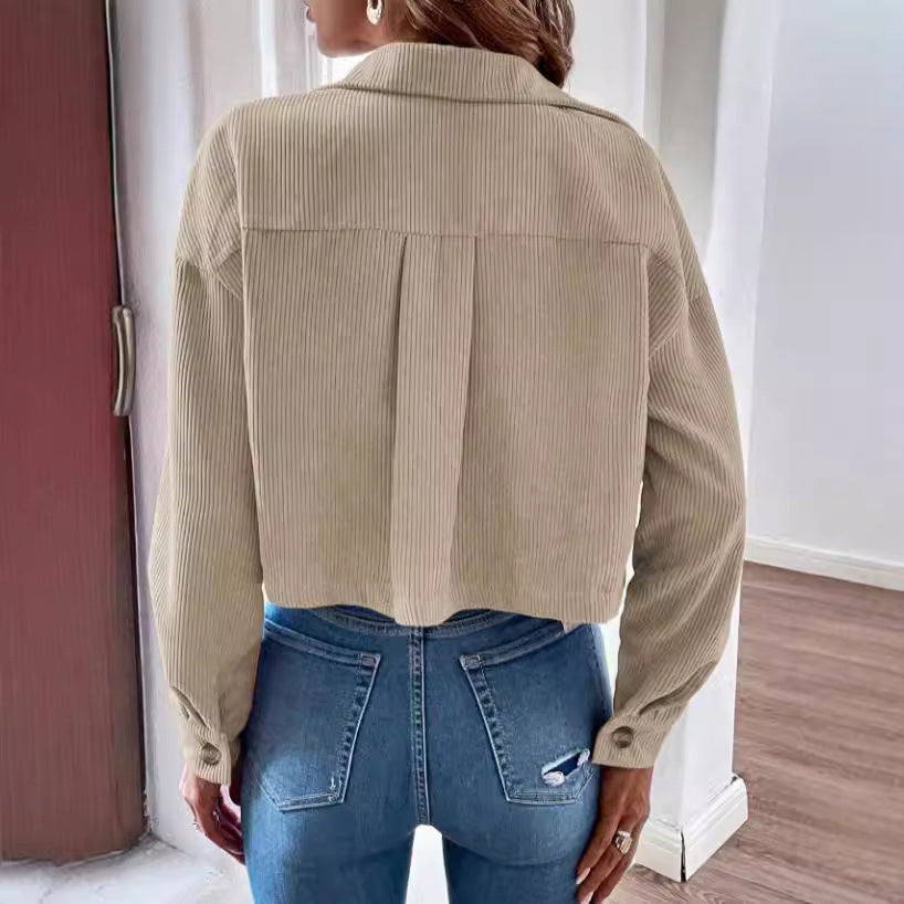 Essential Corduroy Cropped Jacket