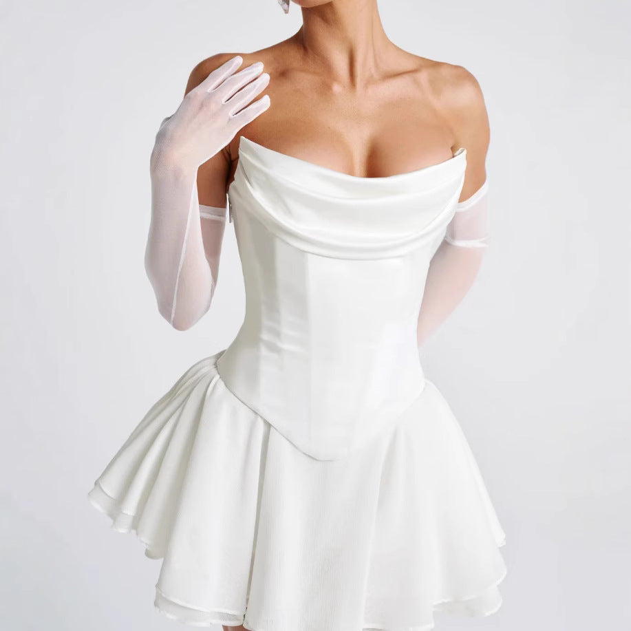 Seraphina Lace-Back Mini Dress