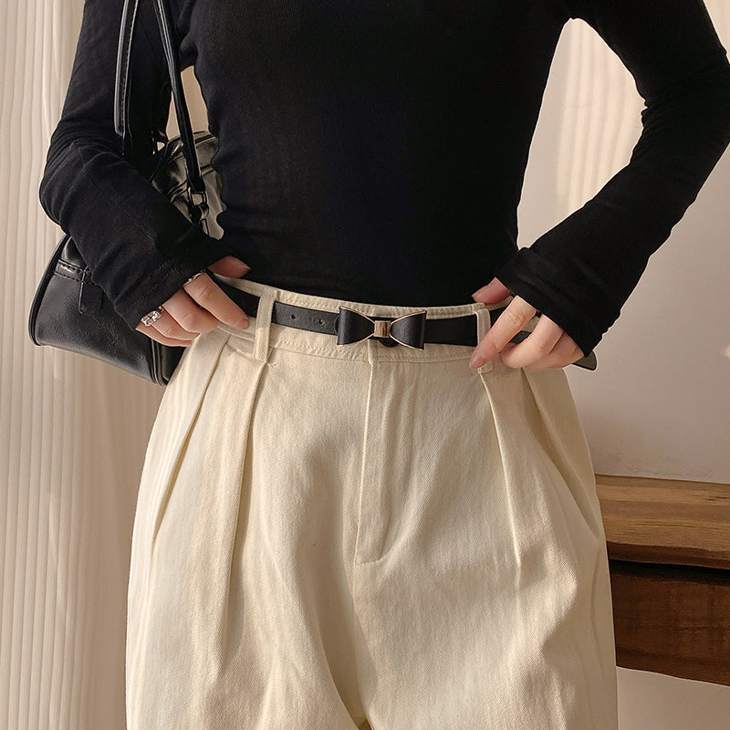 Adjustable Sleek Bow belt